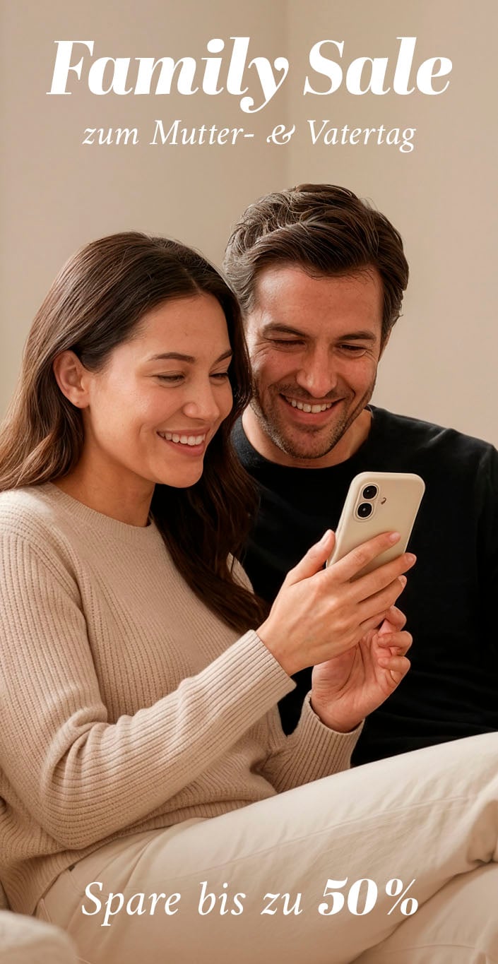 Sag Danke zu Mama & Papa: Spare bis zu 50 % auf Handyhüllen und Ketten, Watch-Armbänder, Displayschutz, Kabel & mehr. Das perfekte Geschenk – blitzschnell bei dir!